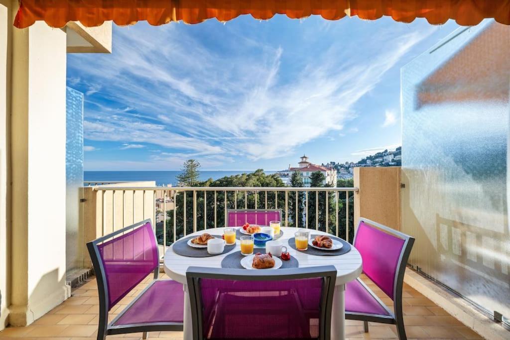 Le Fontana Rosa - Vue Mer - Terrasse - Parking Inclus Menton Bagian luar foto
