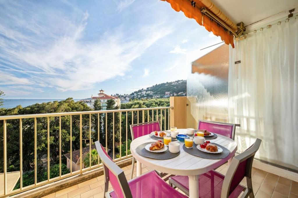 Le Fontana Rosa - Vue Mer - Terrasse - Parking Inclus Menton Bagian luar foto