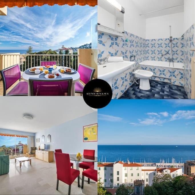 Le Fontana Rosa - Vue Mer - Terrasse - Parking Inclus Menton Bagian luar foto